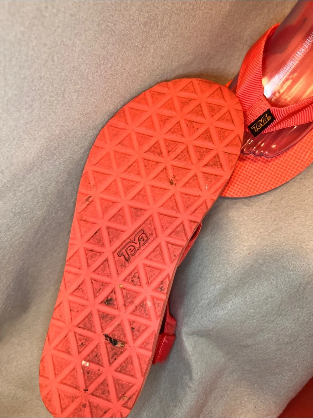 Teva Original Sandals Size 8 Coral Pink Sporty Strappy 1003986 Coastal Beach